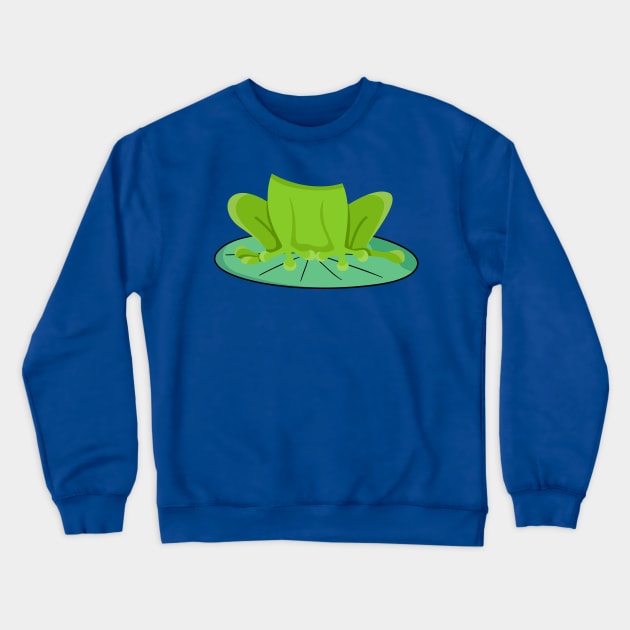 Frog Lazy Costume for Halloween Crewneck Sweatshirt by apparel.tolove@gmail.com